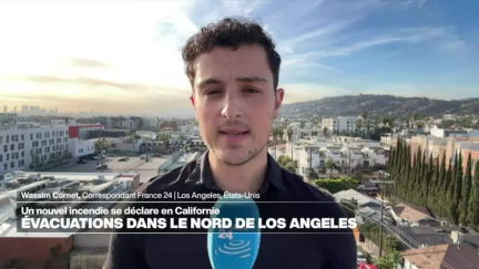 Un nouvel incendie fait rage au nord de Los Angeles • FRANCE 24