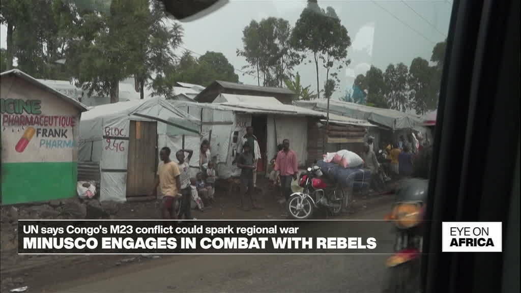 UN peacekeepers engage in fighting with M23 forces in DR Congo