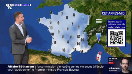 Un temps instable ce jeudi avec notamment de la neige dans le quart nord-est de la France