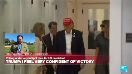 US Election Day: Donald Trump casts his vote in Florida