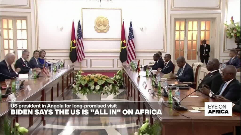 US President in Angola for long-promised visit