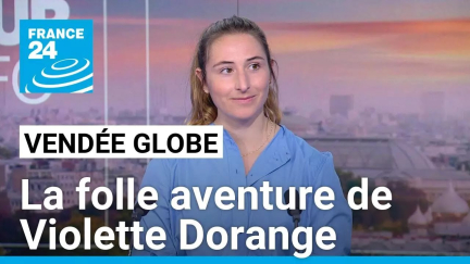 Vendée Globe : la nouvelle star de la voile Violette Dorange sur France 24 • FRANCE 24