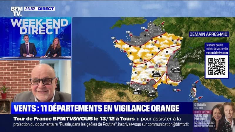 Vents : onze départements en vigilance orange - 06/12