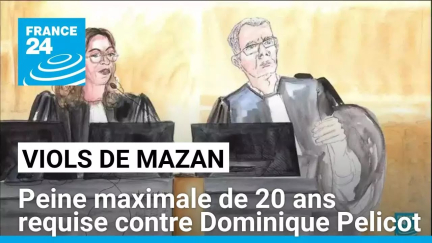 Viols de Mazan : peine maximale de 20 ans requise contre Dominique Pelicot • FRANCE 24