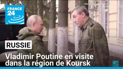 Vladimir Poutine rend visite aux troupes russes dans la région de Koursk • FRANCE 24