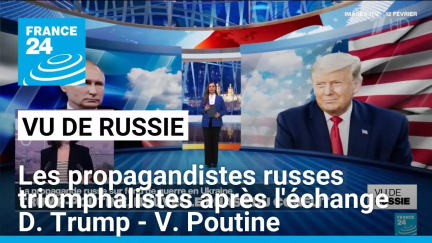 "Vu de Russie" : les propagandistes russes triomphalistes après l'échange D. Trump - V. Poutine