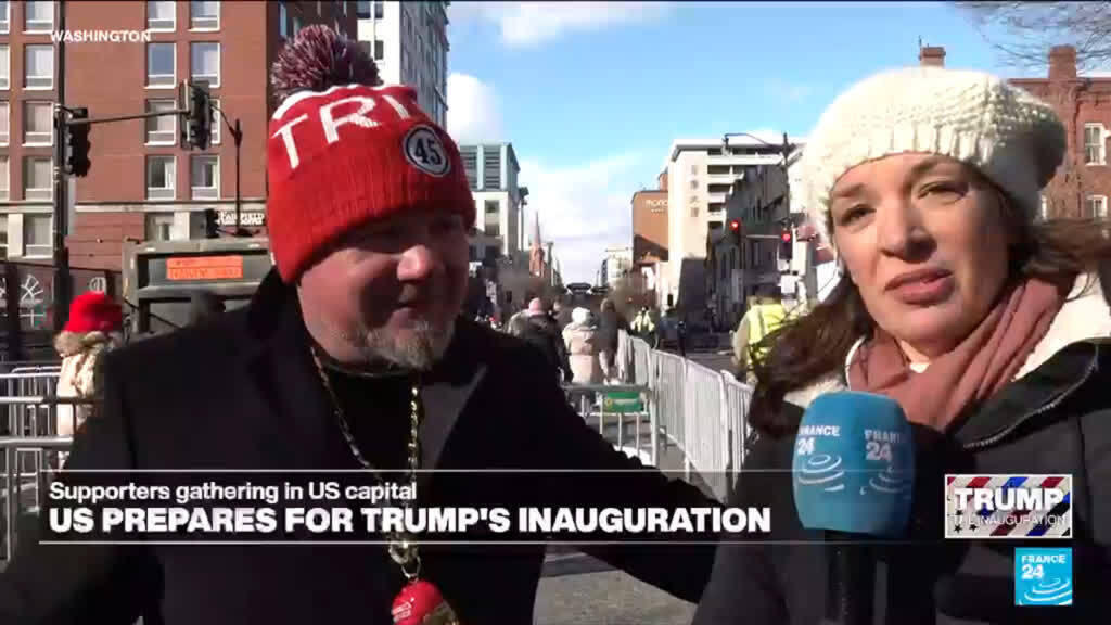 'We're gonna make America great again': Trump supporters fill out Washington venue for inauguration