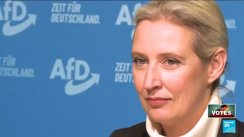 Who is the leader of AfD, the far-right party in Germany?