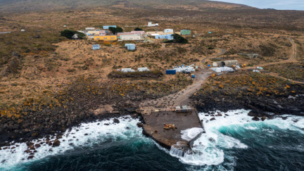 Wildfire on remote French island threatens wildlife and research station