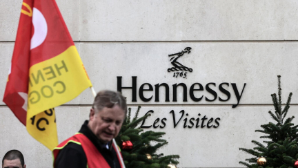 Workers at French cognac maker Hennessy protest China bottling plan amid tariff threat