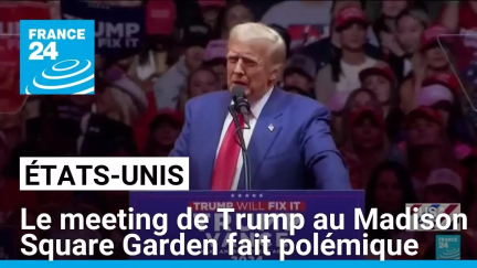 Présidentielle américaine : Trump remplit le Madison Square Garden mais son meeting fait polémique