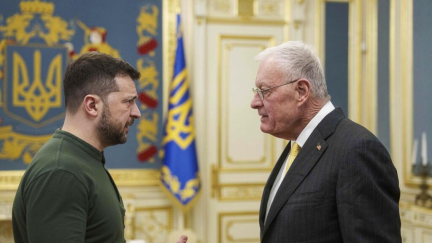 Zelensky meets US's Kellogg in Kyiv, joint news conference cancelled