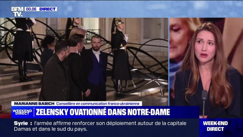 Zelensky ovationné dans Notre-Dame - 07/12