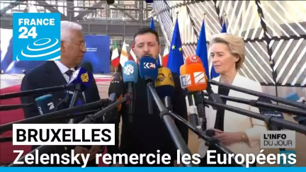 Zelensky remercie les Européens : les Ukrainiens ne sont "pas seuls" • FRANCE 24