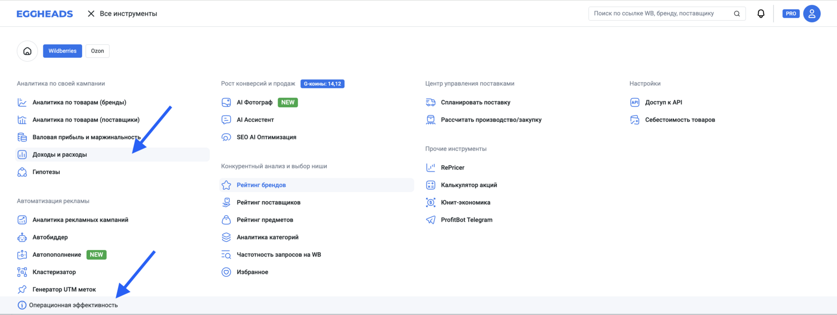 EGGHEADS: Каталог инструментов аналитики и автоматизации